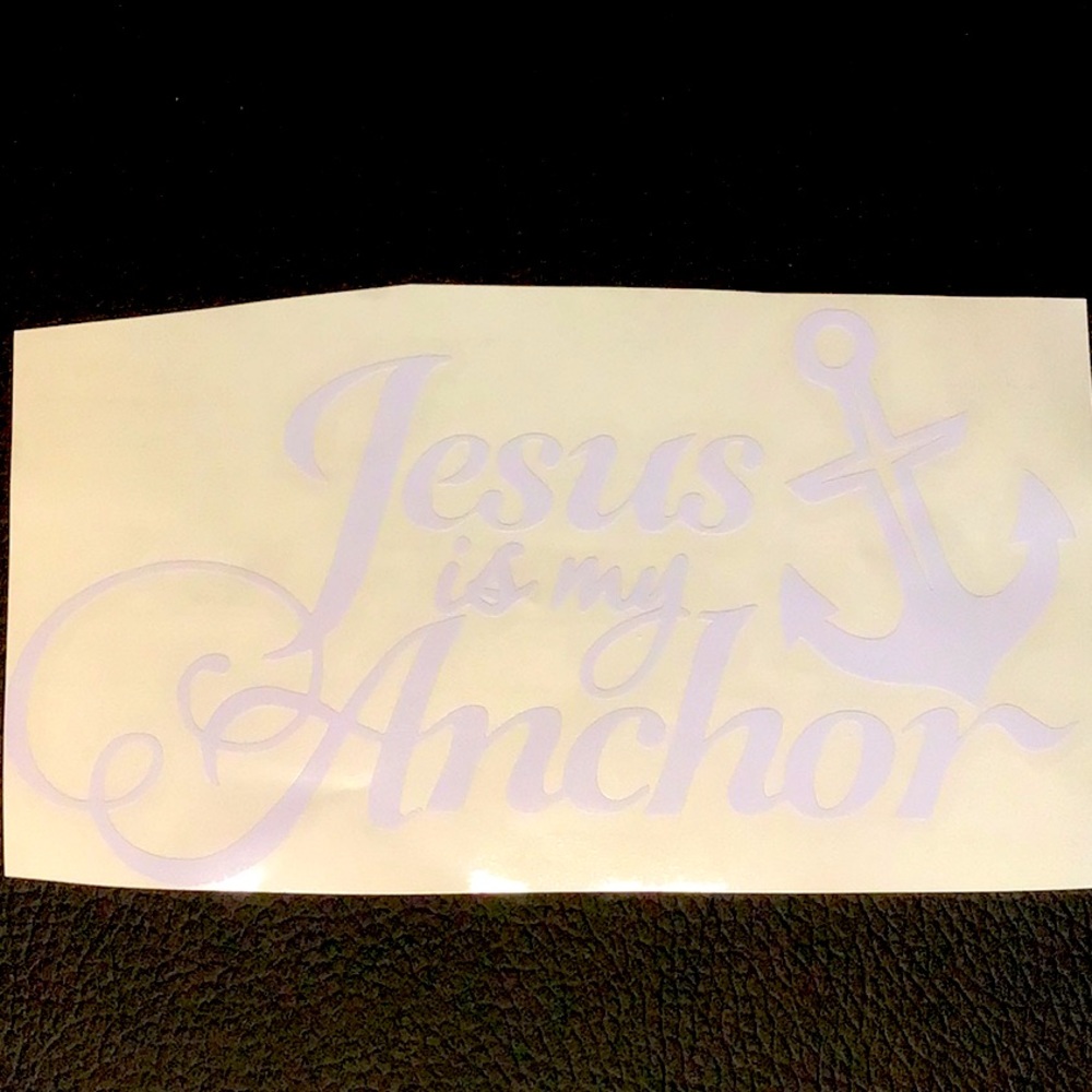 Jesus is my Anchor Decal Sticker Auto New